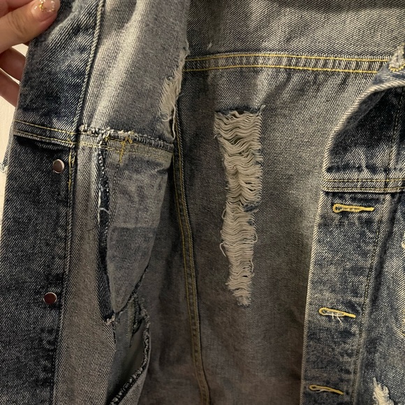 Flintstones Blue Botton up Denim jean jacket - Picture 6 of 9